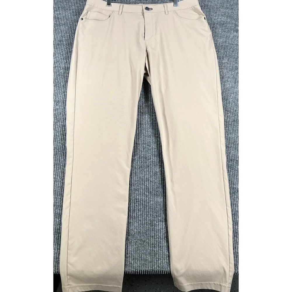 Public Rec Gamechanger Pants Mens 38x36 (38x34) Beige 5 Pocket‎ Casual Stretch